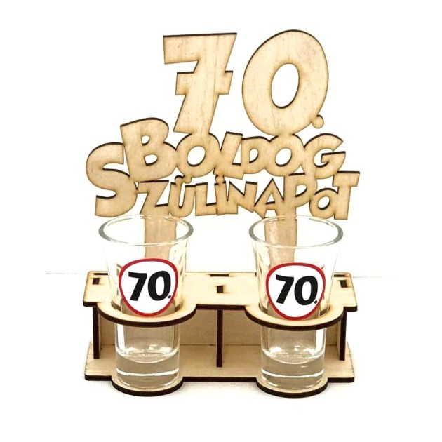 PT008 Születésnapi Pálinkás Pohár 70