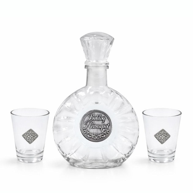 Palinkas Keszlet 02l Palack 2 Pohar Boldog Nevnapot GB04120046