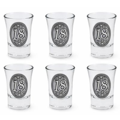 Palinkas Pohar 18 Szuletesnapra Femcimkes 6db 34cl MP04210001