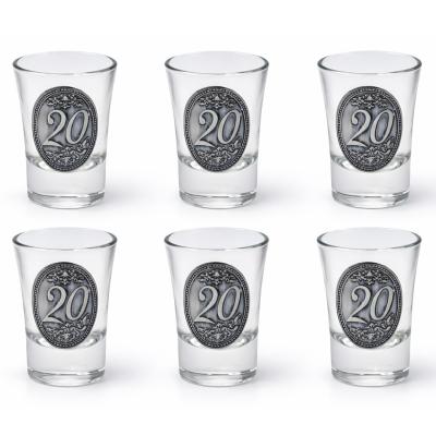 Palinkas Pohar 20 Szuletesnapra Femcimkes 6db 34cl MP04210002
