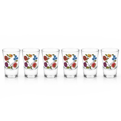 Palinkas Pohar Szett 34cl 6db Kalocsai Minta GB05090023