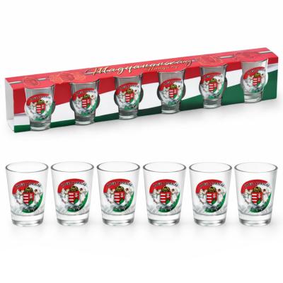 Palinkas Pohar Szett Cimeres Angyalos 6db 40ml OB12080029