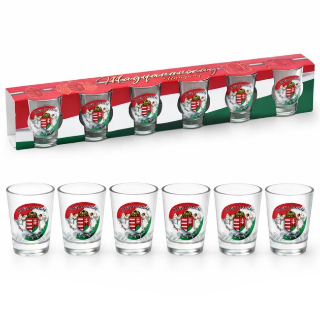 Palinkas Pohar Szett Cimeres Angyalos 6db 40ml OB12080029