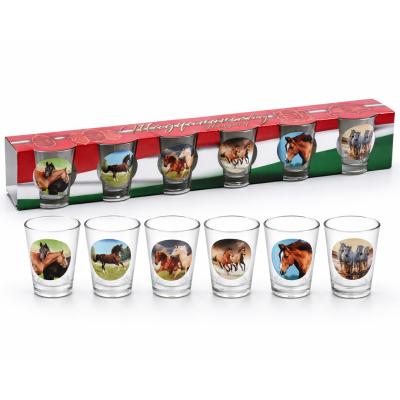 Palinkas Pohar Szett Lovas 6db 40ml OB12080021