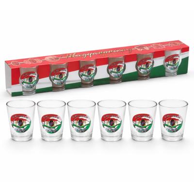 Palinkas Pohar Szett Nagy Magyarorszag Cimeres 6db 40ml OB12080027