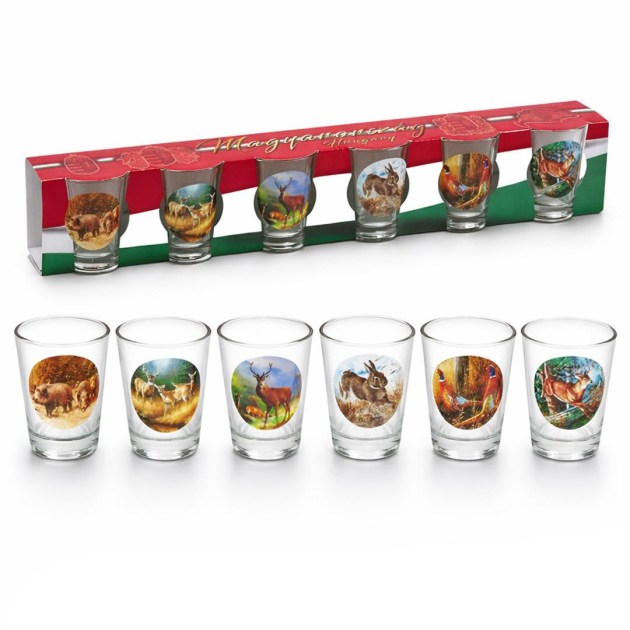 Palinkas Pohar Szett Vadaszos 6db 40ml OB12080019