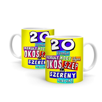 Születésnap 20 Bögre B374