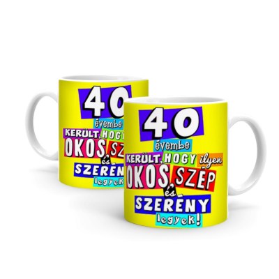 Születésnap 40 Bögre B376