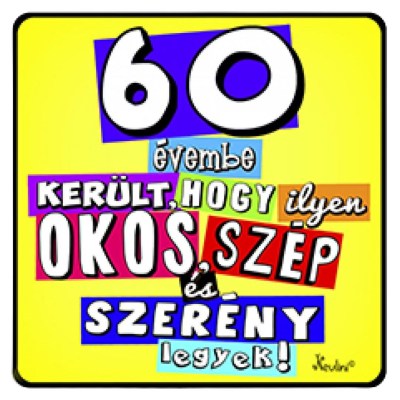 Születésnap Hűtőmágnes 60 NH103