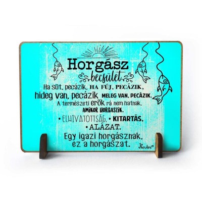 Ajandek Ferfiaknak Horgasznak Horgasz Becsulet Tft089