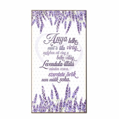 Anyak Napi Ajandek Anyaknak Fa Dekor Hutomagnes Hfd113 Anya Lelke Mint A Lila Virag