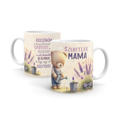 Anyak Napi Ajandek Anyanak Ajandek B1095 Szeretete Mama Macis Levendulas Bogre