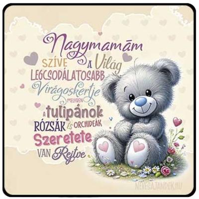 Anyak Napi Ajandek Nagymamanaknegyzet Hutomagnes Nh273 Nagymama Szive