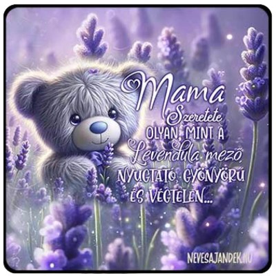 Anyak Napi Ajandek Nagymamanaknegyzet Hutomagnes Nh274 Mama Szeretete Olyan