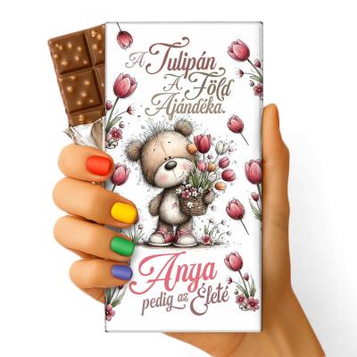 Anyak Napi Feliratos Csokolade Csoki Anyak Napi Csoki 193 A Tulipan A Fold Ajandeka