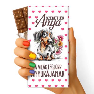 Anyak Napi Feliratos Csokolade Csoki Anyak Napi Csoki 200 Szeretlek Anya Tacsko Kutyas