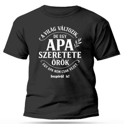 Apak Napi Ajandek Apaknak A Vilag Valtozik De Egy Apa Szeretete Orok Polo Vicces Polo Nevesajandek Px328 Sotetszurke