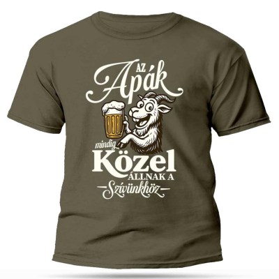 Apak Napi Ajandek Apaknak Az Apak Mindig Kozel Allnak A Szivunkhoz Polo Vicces Polo Nevesajandek Px327 Cink