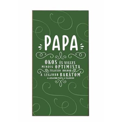 Apak Napi Ajandek Apaknak Fa Dekor Tabla Hutomagnes Hfd097 Papa Okos Vicces