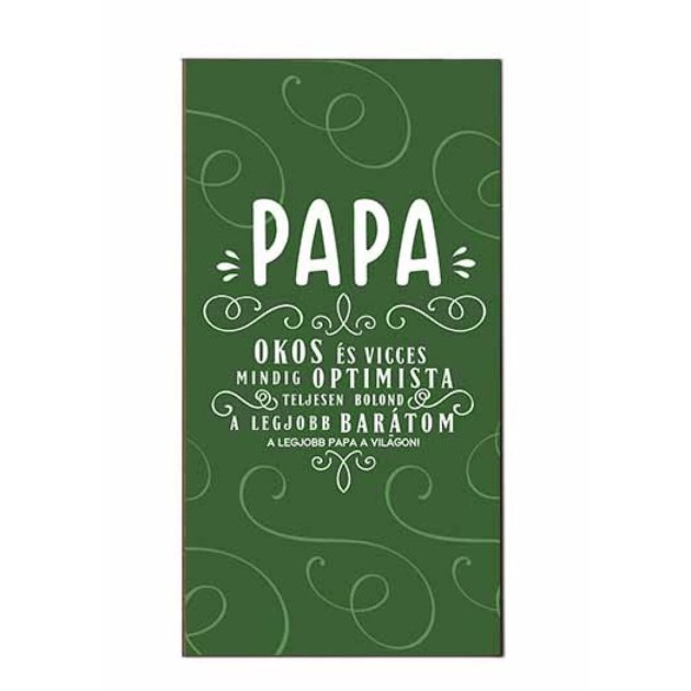 Apak Napi Ajandek Apaknak Fa Dekor Tabla Hutomagnes Hfd097 Papa Okos Vicces