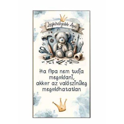 Apak Napi Ajandek Apaknak Fa Dekor Tabla Hutomagnes Hfd098 Legkiralyabb Apa