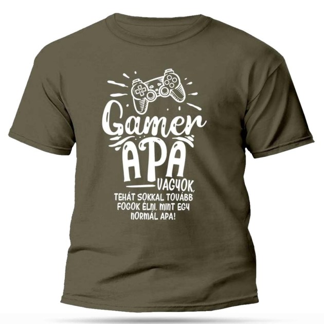 Apak Napi Ajandek Apaknak Gamer Apa Vagyok Tehat Sokkal Tovabb Fogok Elni Polo Vicces Polo Nevesajandek Px329 Cink