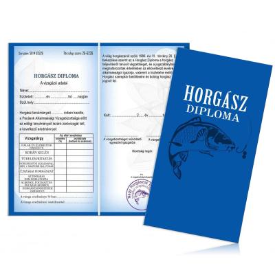 Bizonyitvany Biz037 Horgasz Diploma Horgaszoknak Ajandek
