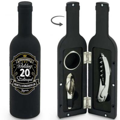 Bny117 Bornyito Szett 3 Darabos Boldog 20. Szulinapot Premium Felirat Ajandek 20. Szulinapra