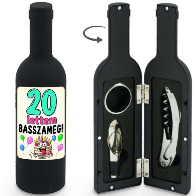 Bny179 Bornyito Szett 3 Darabos 20 Lettem Basszameg Ajandek 20. Szulinpara
