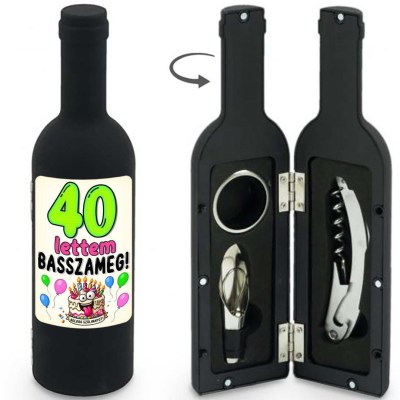 Bny181 Bornyito Szett 3 Darabos 40 Lettem Basszameg Ajandek 40. Szulinpara