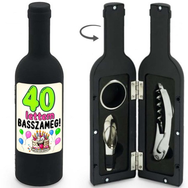 Bny181 Bornyito Szett 3 Darabos 40 Lettem Basszameg Ajandek 40. Szulinpara