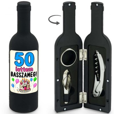 Bny182 Bornyito Szett 3 Darabos 50 Lettem Basszameg Ajandek 50. Szulinpara
