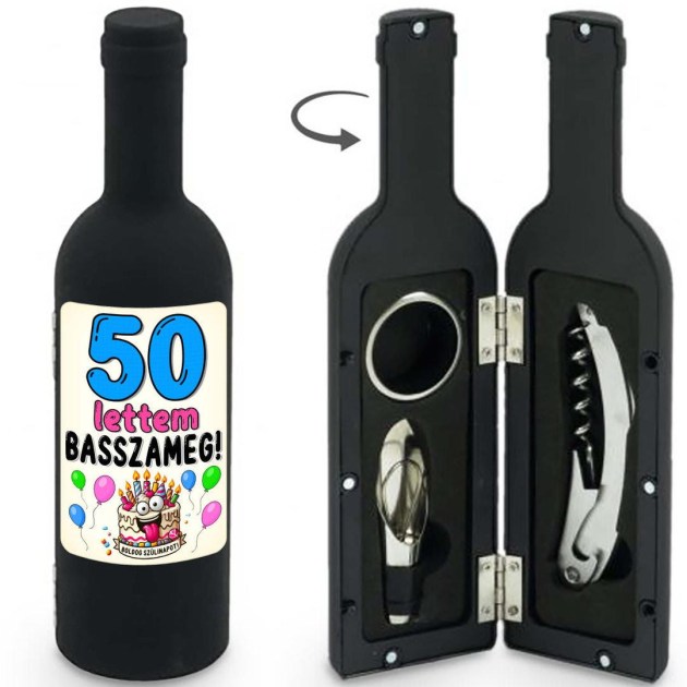 Bny182 Bornyito Szett 3 Darabos 50 Lettem Basszameg Ajandek 50. Szulinpara