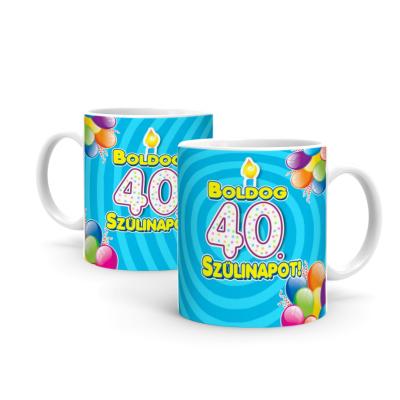 Bogre B897 40 Szulinapi Ajandek Boldog 40 Szulinapot