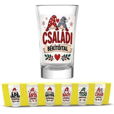 Csaladi Palinkas Pohar Szett Karacsonyi Ajandek