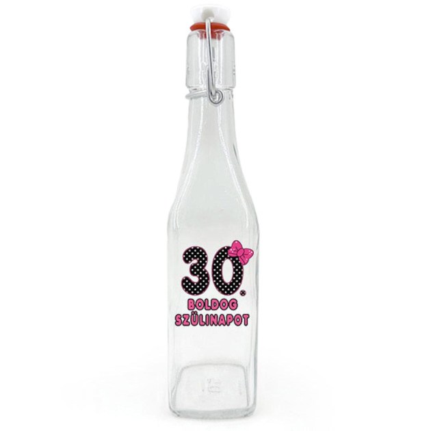 Csu013 Csatos Uveg 500ml Boldog 30. Szulinapot Masnis Ajandek 30. Szulinapra