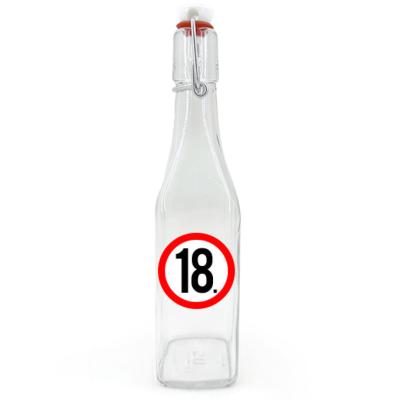 Csu044 Csatos Uveg 500ml 18 Karikas Ajandek 18. Szulinapra