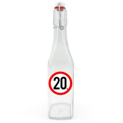 Csu045 Csatos Uveg 500ml 20 Karikas Ajandek 20. Szulinapra