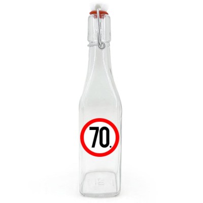 Csu050 Csatos Uveg 500ml 70 Karikas Ajandek 70. Szulinapra