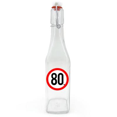 Csu051 Csatos Uveg 500ml 80 Karikas Ajandek 80. Szulinapra