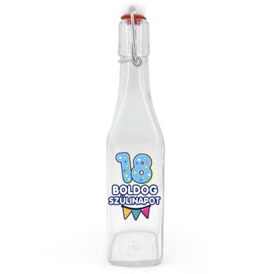 Csu167 Csatos Uveg 500ml 18 Boldog Szulinapot Ajandek 18. Szulinapra