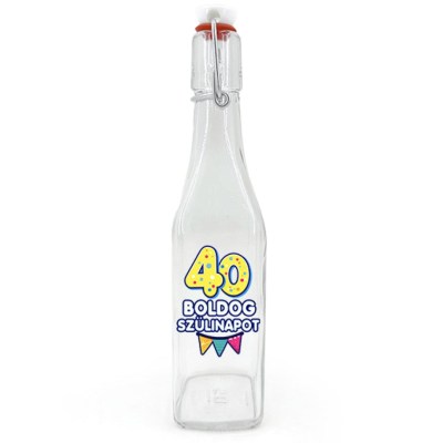 Csu170 Csatos Uveg 500ml 40 Boldog Szulinapot Ajandek 40. Szulinapra