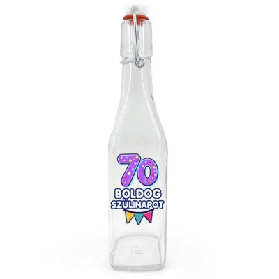 Csu173 Csatos Uveg 500ml 70 Boldog Szulinapot Ajandek 70. Szulinapra