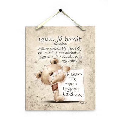 Dekor Falikep Ajandek Legjobb Baratnak Pt028