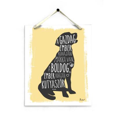 Dekor Falikep Kutyas Ajandek Noknek Ferfiaknak Pt059