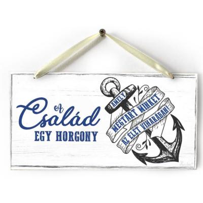 Dekor Tabla Tb003 A Csalad Egy Horgony