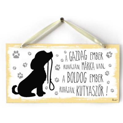 Dekor Tabla Tb004 A Gazdag Emeber Ruhajan Kutyaszor