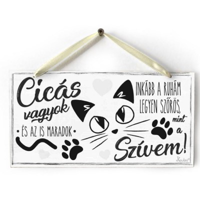 Dekor Tabla Tb008 Cicas Vagyok