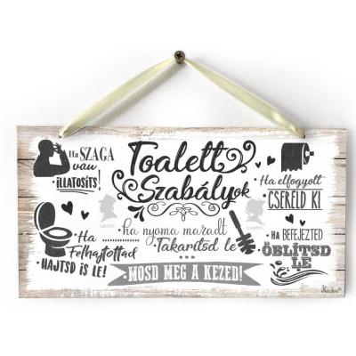 Dekor Tabla Tb022 Toalett Szabalyok