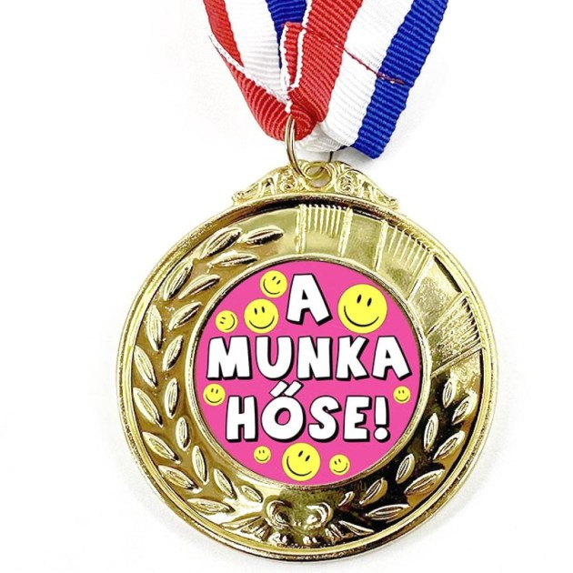 Erm020 Arany Szinu Erem Szalaggal A Munka Hose Pink Ajandek Kolleganonek Munkatarsnak